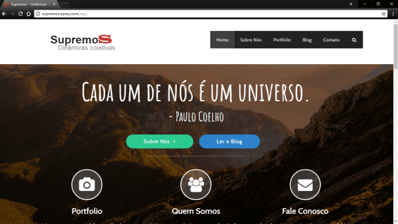Imagem do site Supremos